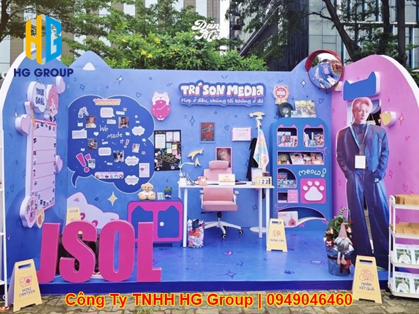 Thi Công Booth Idol Cần Thơ Đẹp Chuẩn Gu Giá Xưởng Cho Fandom & Sự Kiện