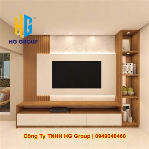 Dịch Vụ Thiết Kế Và Thi Công Vách Tivi Phòng Khách Trọn Gói Uy Tín Tại Cần Thơ