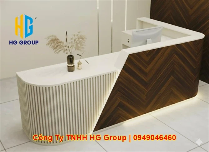Xưởng Thiết Kế Thi Công Quầy Lễ Tân Và Quầy Thu Ngân Tại Cần Thơ
