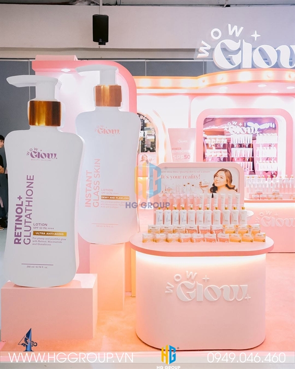 Sản Xuất Booth Quảng Cáo, Gian Hàng Triển Lãm Đẹp Nổi Bật – HG Group