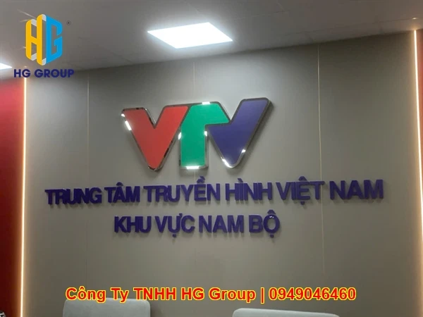 Thi Công Logo VTV Trung Tâm Truyền Hình Việt Nam Khu Vực Nam Bộ Tại Cần Thơ