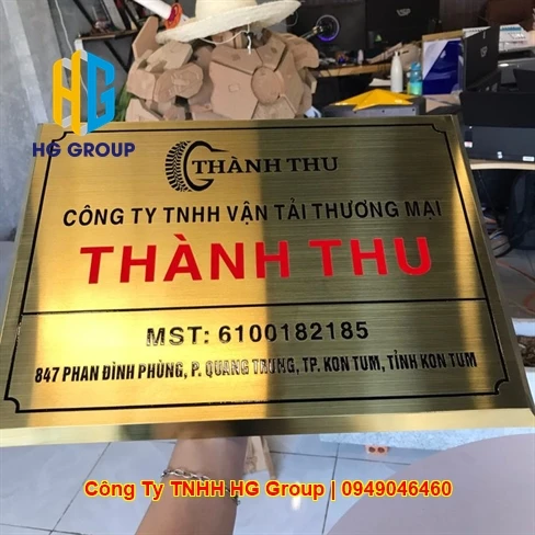 Xưởng Làm Biển Công Ty Và Biển Phòng Ban Inox Ăn Mòn Tại Cần Thơ