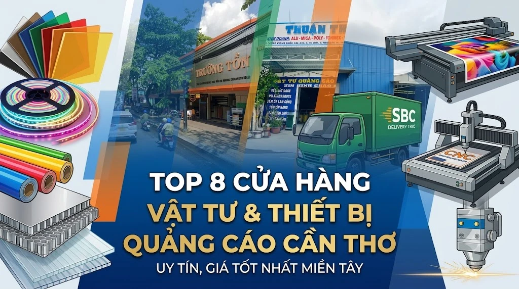 Top 8 Cửa Hàng Vật Tư Và Thiết Bị Quảng Cáo Cần Thơ Uy Tín, Giá Tốt Nhất