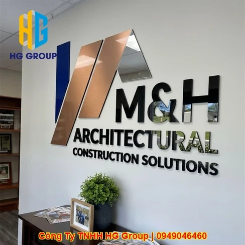 Thi Công Vách Logo Văn Phòng Cần Thơ Trọn Gói Giá Xưởng Đẹp Sang Trọng