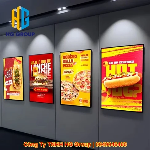 Xưởng Làm Tranh Điện Cần Thơ Hộp Đèn Siêu Mỏng Menu Giá Rẻ Đẹp