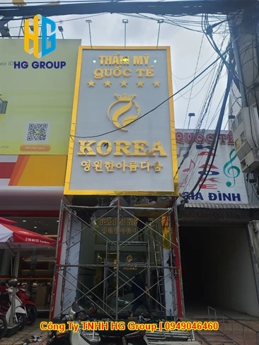 Thi Công Bảng Hiệu Thẩm Mỹ Quốc Tế Korea Tại Cần Thơ