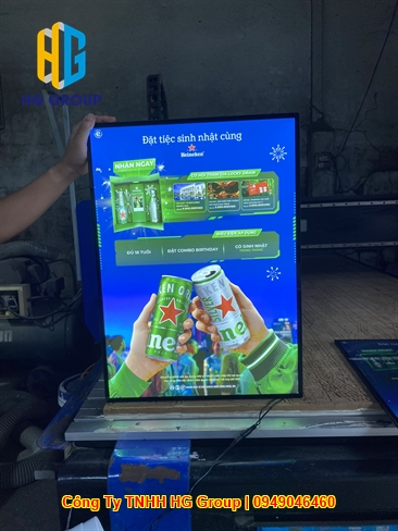 Xưởng Gia Công Tranh Điện Quảng Cáo Đồ Uống Siêu Mỏng Tại Cần Thơ