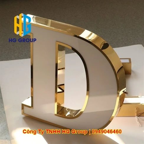 Dịch Vụ Làm Chữ Nổi Inox Mặt Mica Đèn LED Đẳng Cấp, Giá Gốc Tại Xưởng Cần Thơ