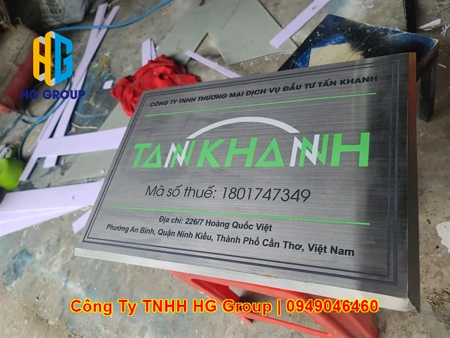 Xưởng Gia Công Biển Hiệu Công Ty Inox Ăn Mòn Tại Cần Thơ