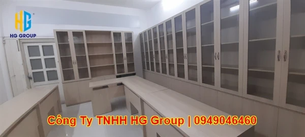 Thi Công Nội Thất Văn Phòng Tủ Kệ MDF Tại Cần Thơ