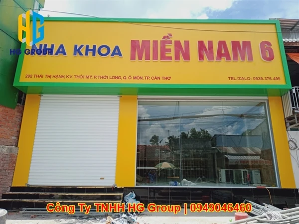 Thi Công Bảng Hiệu & Nội Thất Nha Khoa Miền Nam 6 Tại Ô Môn Cần Thơ