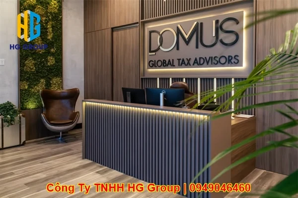 Làm Vách Logo Công Ty Cần Thơ Giá Xưởng Thiết Kế 3D Chữ Nổi LED Đẹp