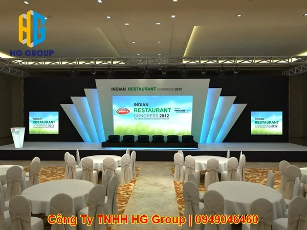Thi Công Sân Khấu Hội Nghị & Lắp Đặt Màn Hình LED Trọn Gói Tại Cần Thơ
